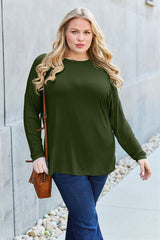 Basic Bae Full Size Round Neck Dropped Shoulder T-Shirt king-general-store-5710.myshopify.com