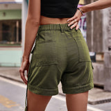 High Waist Denim Cargo Shorts king-general-store-5710.myshopify.com