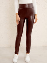 Double Take PU High Waist  Straight Pants king-general-store-5710.myshopify.com