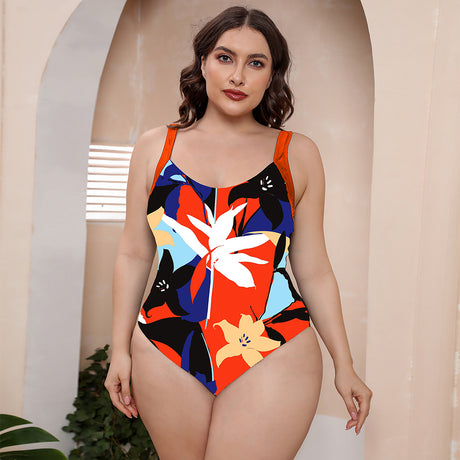 Full Size Printed Scoop Neck Sleeveless One-Piece Swimsuit king-general-store-5710.myshopify.com