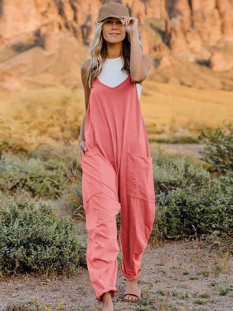 Double Take Full Size Sleeveless V-Neck Pocketed Jumpsuit king-general-store-5710.myshopify.com