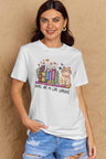 Simply Love Full Size BOOKS ARE MY LOVE LANGUAGE Graphic Cotton Tee king-general-store-5710.myshopify.com