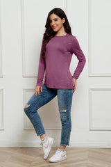 Basic Bae Full Size Round Neck Long Sleeve Top king-general-store-5710.myshopify.com