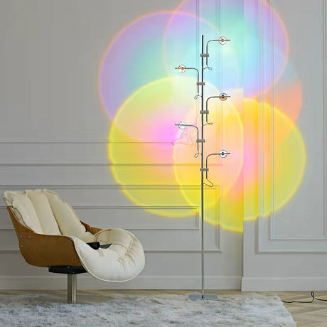 5-Head Projector Floor Lamp, Home Office Decor